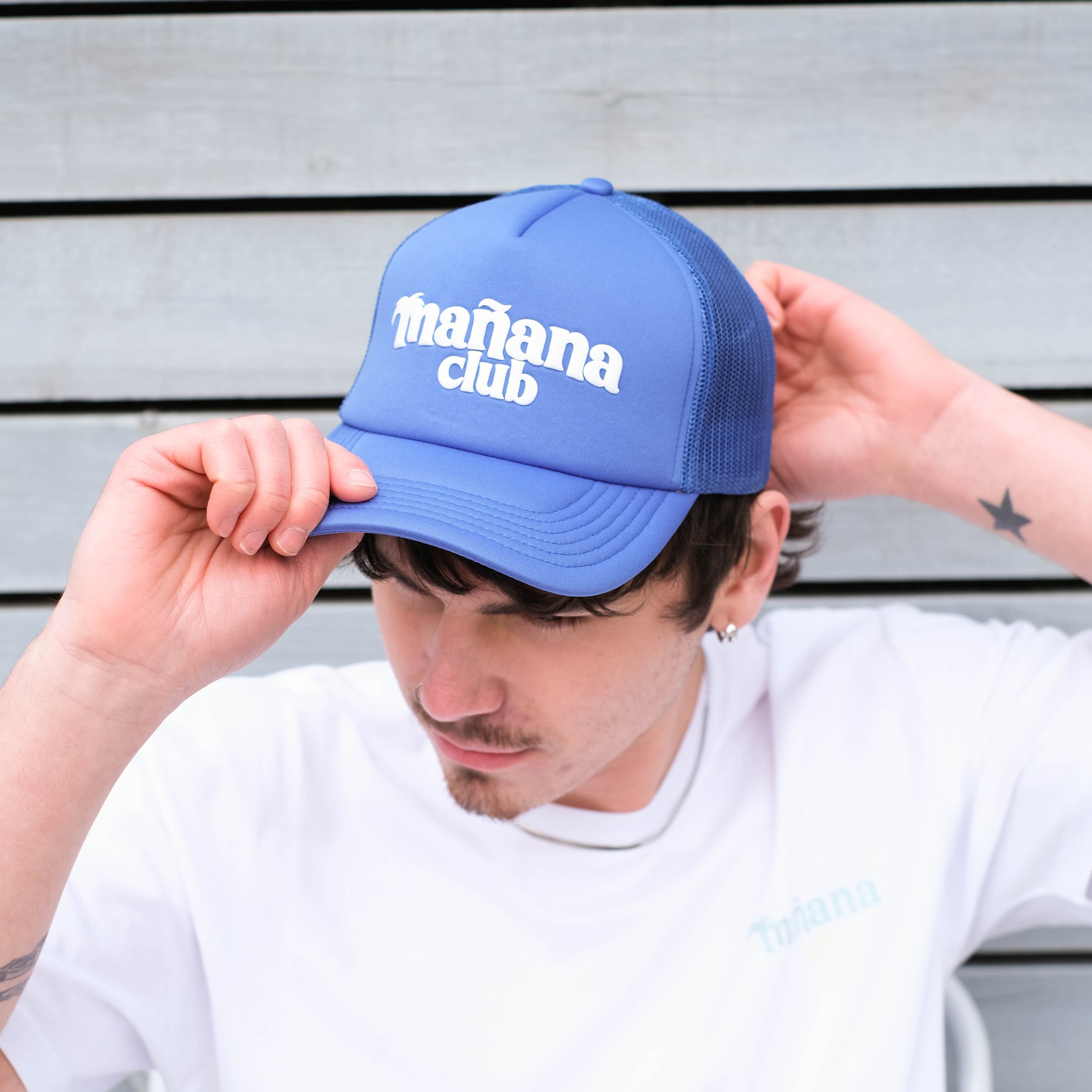 Mañana Club logo trucker hat