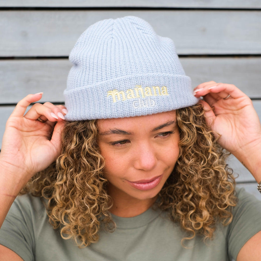 Mañana Club Rib Beanie powder